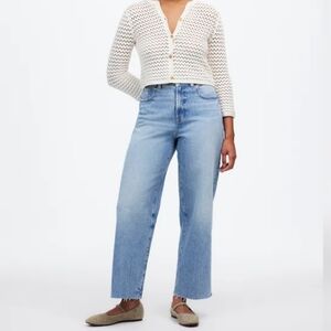 Madewell  Perfect Vintage Curvy Wide-Leg Crop Altoona Wash 25 NWT New